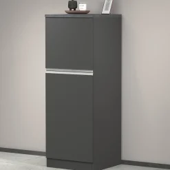 Dispensa cucina 60x165h cm 4 ripiani antracite grigio pietra Gourmet