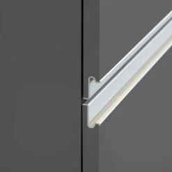 Dispensa cucina 60x165h cm 4 ripiani antracite grigio pietra Gourmet