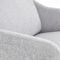 Divano imbottito moderno 125x83cm grigio nero Erminia 2
