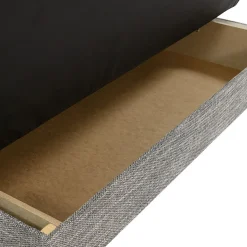 Divano letto 2 posti matrimoniale senza braccioli 192cm grigio beige Joby