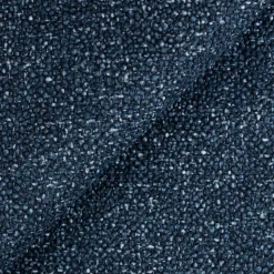 Divano letto angolare destra 3 posti 260x180cm tessuto bouclè blu Repose