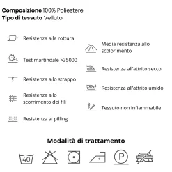 Divano letto angolare destro 3 posti 258x167cm tessuto blu Lushify
