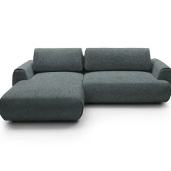 Divano letto angolare sinistra 3 posti 270x167cm tessuto antracite Cloudify