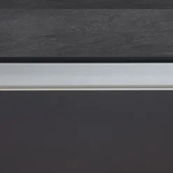 Isola cucina centrale 155x90cm 3 ante antracite opaco con piano grigio effetto pietra Gourmet
