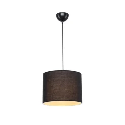Lampadario 22x60cm da soffitto moderno nero Frabosa