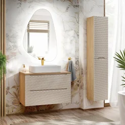 Lavabo bagno da appoggio 55x38cm ceramica bianco Spigol