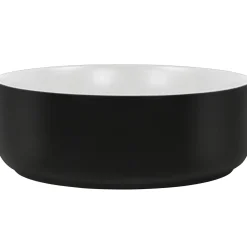 Lavabo bagno da appoggio 36x36cm ceramica nero Bolly