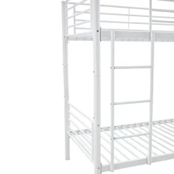 Letto a castello con 2 letti singoli 90x200cm bianco Rodin