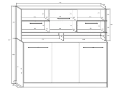 Letto a scomparsa orizzontale 90x200cm singolo con libreria rovere rosa Alvin Gihome®