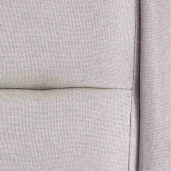 Letto alla francese 140x200cm in tessuto grigio chiaro Pompei Gihome®