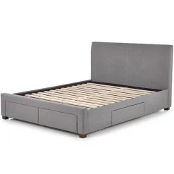 Letto alla francese 140x200cm in tessuto grigio Mestre Gihome®