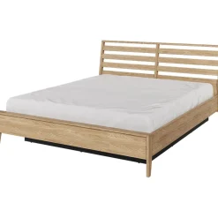 Letto matrimoniale contenitore 160x200cm rovere Noor