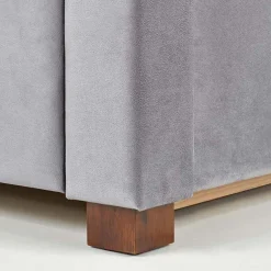 Letto matrimoniale in tessuto con cassetti 160x200cm grigio Ravello Gihome®