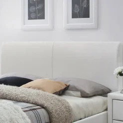 Letto 160x200cm matrimoniale con cassetti ecopelle bianco Mestre Gihome®
