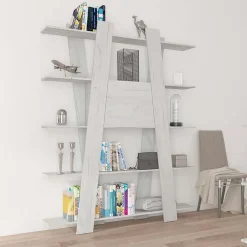 Libreria 150x194h cm moderna soggiorno bianca Cosmo