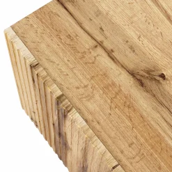 Madia con camino 181x83h cm moderno cannettato quercia Essence