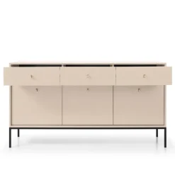 Madia 154x83h cm 3 ante 3 cassetti soggiorno beige Glory