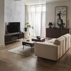 Madia 165x87h cm 2 ante 4 cassetti wengè Blackwood