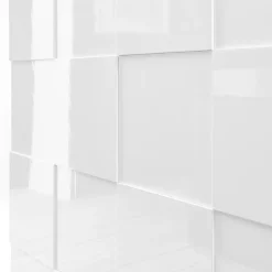 Madia 181x84h cm 3 ante moderna bianco laccato lucido Obsession