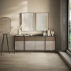 Madia 206x86h cm 4 ante moderna antracite tortora Every