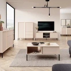 Madia 153x82h cm 3 ante moderna beige Melly
