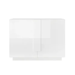 Madia 120x90h cm 2 ante moderna  bianco laccato lucido Alvarez