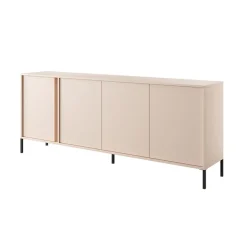 Madia 203x82h cm 4 ante moderna beige Melly