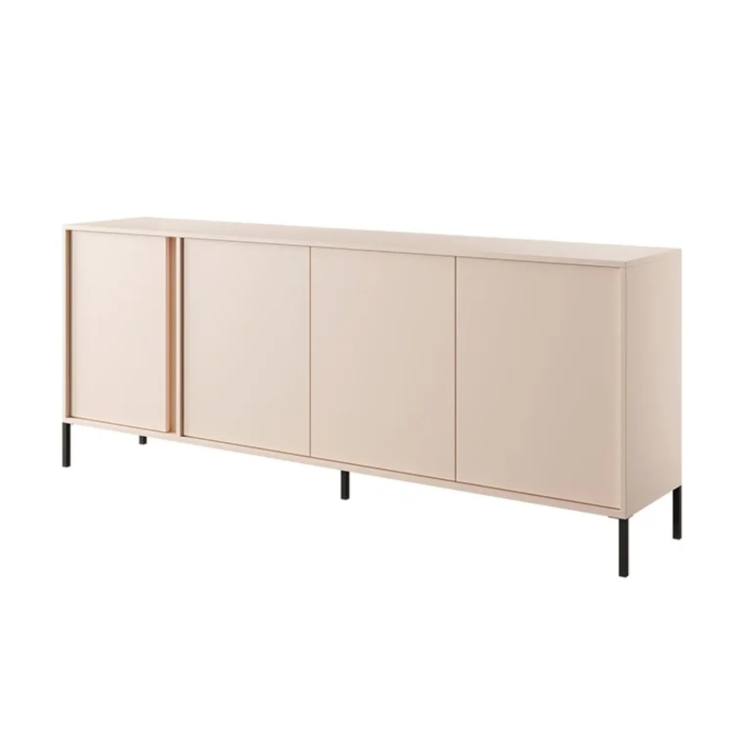 Madia 203x82h cm 4 ante moderna beige Melly