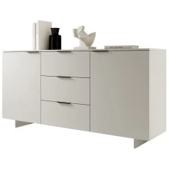 Madia 180x90h cm 2 ante soggiorno grigio Stone