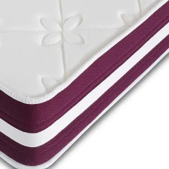 Materasso singolo 90x190cm doppio strato memory antiacaro H. 24cm Superior Memory