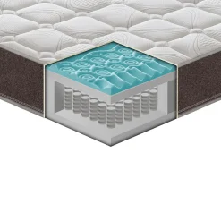 Materasso 90x200cm imbottito singolo memory traspirabile Perla