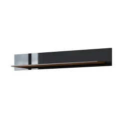 Mensola 160x24h cm da parete noce nero lucido Jumbo