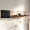 Mensola 110x25h cm da parete rovere nero Duble