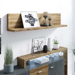 Mensola 150x32h cm per parete attrezzata noce Megan Gihome®