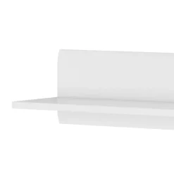 Mensola 160x22h cm soggiorno moderna bianco opaco e lucido Maiorca