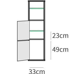 Mobile bagno a terra 100cm con lavabo e colonna 3 ante 1 cassetto bianco rovere Jasmund