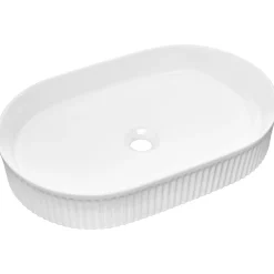 Mobile bagno sospeso cannettato 100cm con lavabo e colonna nero rovere Cleany