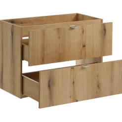Mobile bagno sospeso 80cm 2 cassetti rovere Rovery