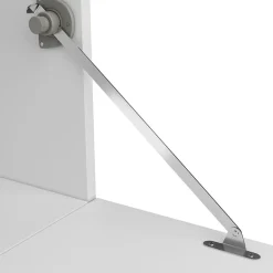 Mobile bagno sospeso 60cm con lavabo, specchio e colonne bianco lucido Teresa