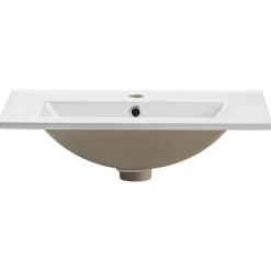 Mobile bagno sospeso 60cm con lavabo 2 cassetti beige cashmere Neutry