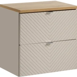 Mobile bagno sospeso 60cm con colonna beige cashmere Neutry