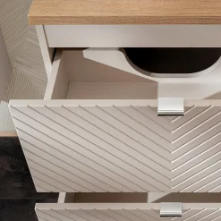Mobile bagno sospeso 60cm con colonna beige cashmere Neutry