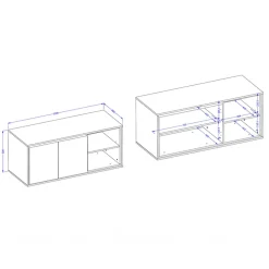 Mobile bagno sospeso 120cm con specchio tortora nero Linda