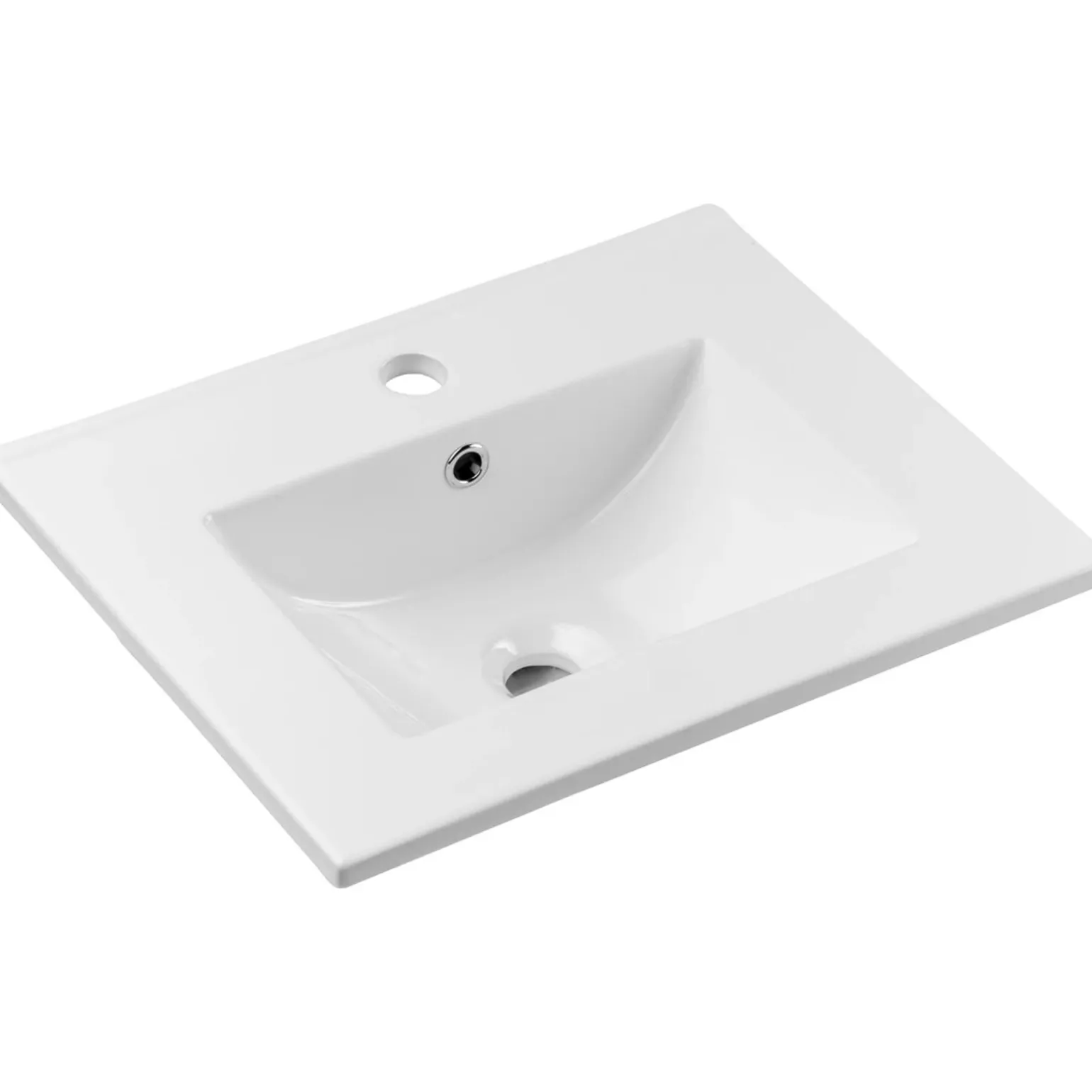 Mobile bagno sospeso 50cm cannettato con lavabo 2 ante beige Cleany
