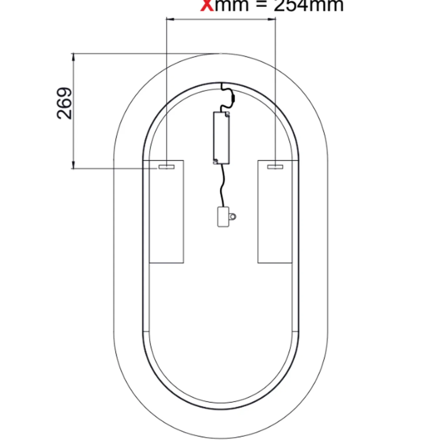 Mobile bagno sospeso 120cm cm con 2 lavabi da incasso, 2 specchi e colonna quercia antracite Limpid