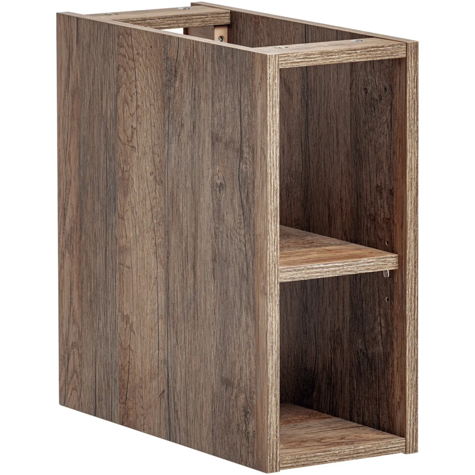 Mobile bagno sospeso 180cm cannettato 2 cassettoni bianco quercia Autentic
