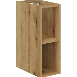 Mobile bagno sospeso 100cm con 2 lavabi, 4 cassetti e colonna rovere Rovery