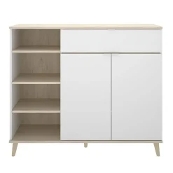 Mobile cucina 120x102h cm bianco opaco rovere da cucina moderno Penny