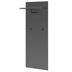 Mobile ingresso 180x203h cm con specchio moderno rovere antracite stampa a righe New York Gihome®