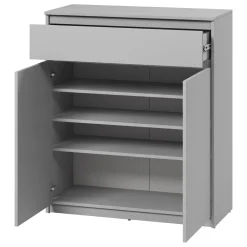 Mobile ingresso 200x230h cm con specchio appendiabiti grigio Accent